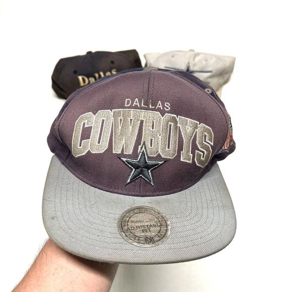 Lot Of 3 VTG Hats Dallas Cowboys THRASHED FOR CRAFTING OR REPAIR - NEED CLEANING - Picture 3 of 12